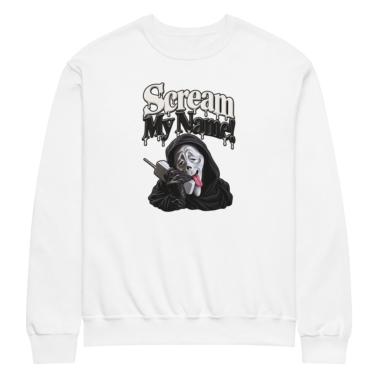 Scream My Name funny Halloween sweatshirt