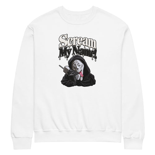 Scream My Name funny Halloween sweatshirt